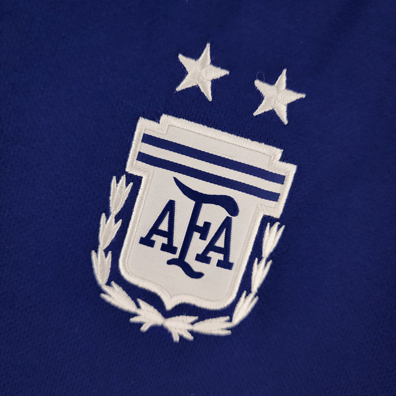 Camisa Seleção da Argentina II [Com Patch Copa do Mundo] 2022 Adidas - Roxo