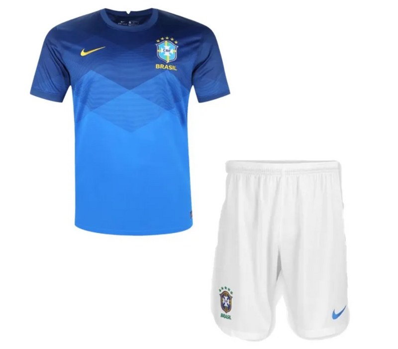 Kit Infantil Brasil 2021 Nike - Azul