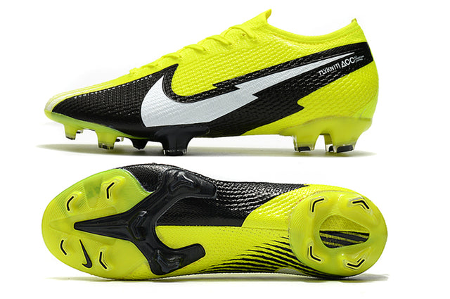 Chuteira Campo Nike Mercurial Vapor 13 Elite FG Amarelo Neon