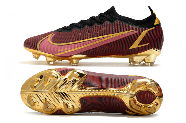 Chuteira Campo Nike Mercurial Vapor 14 Elite FG Vinho - Low