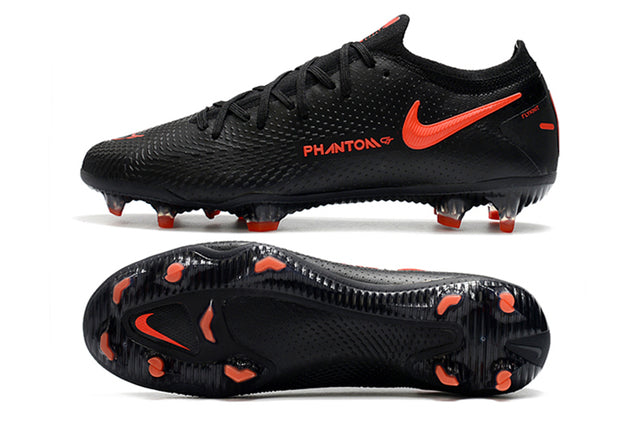 Chuteira Campo Nike Phantom GT Elite FG Black/Red - Low