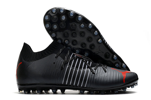 Chuteira Society Puma Future Z FG Black/Red - Low