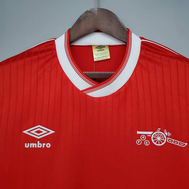 Camisa Arsenal Retrô 1983/1986 Vermelha e Branca - Umbro