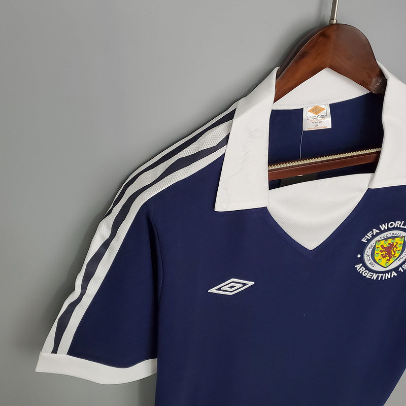 Camisa Escócia Retrô 1978 Azul - Umbro