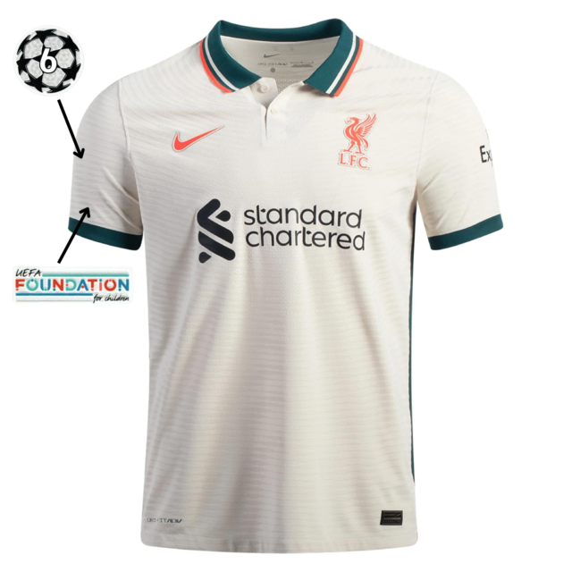 Camisa Liverpool II [UEFA Champions League] 21/22 Nike - Bege