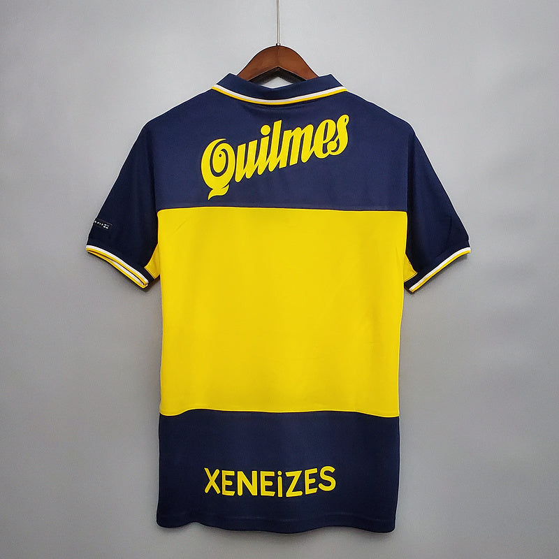 Camisa Boca Juniors Retrô 1999 Azul e Amarela - Nike