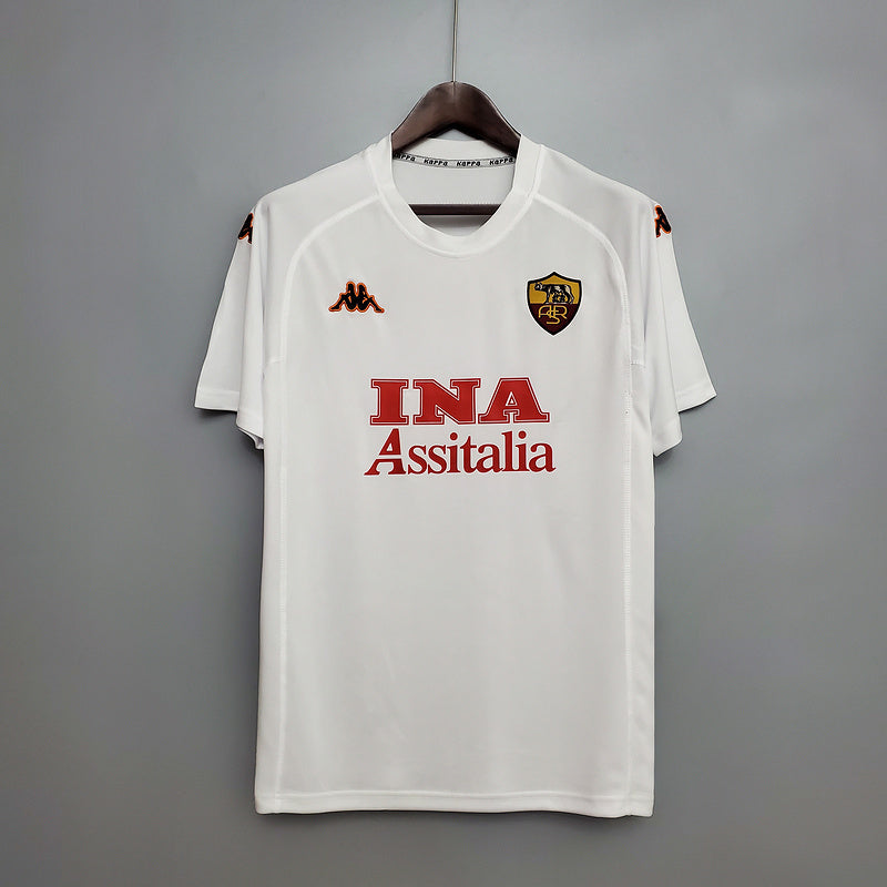 Camisa Roma Retrô 2000/2001 Branca - Kappa