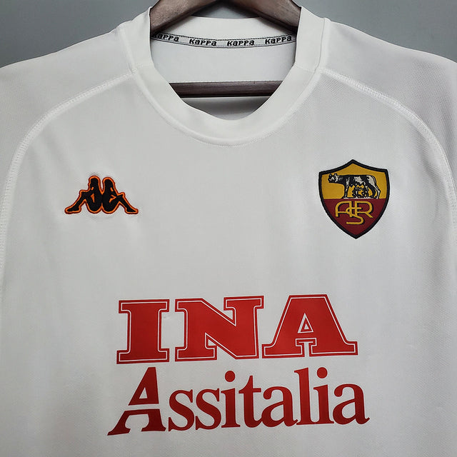 Camisa Roma Retrô 2000/2001 Branca - Kappa