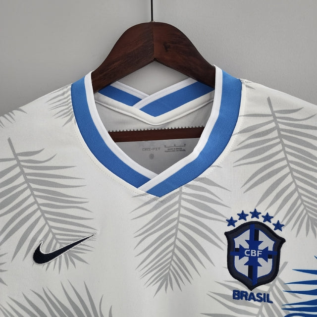 Camisa Feminina Seleção Brasil Nike - Branca - Conceito Floresta Amazônica