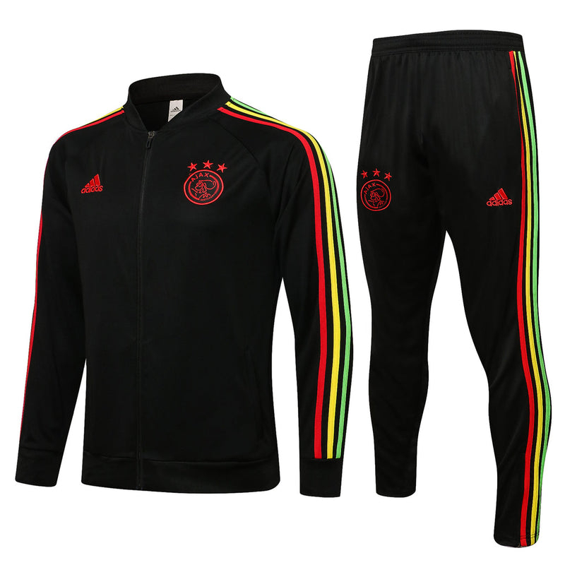 Conjunto Ajax 21/22 Preta - Adidas - Com Fecho