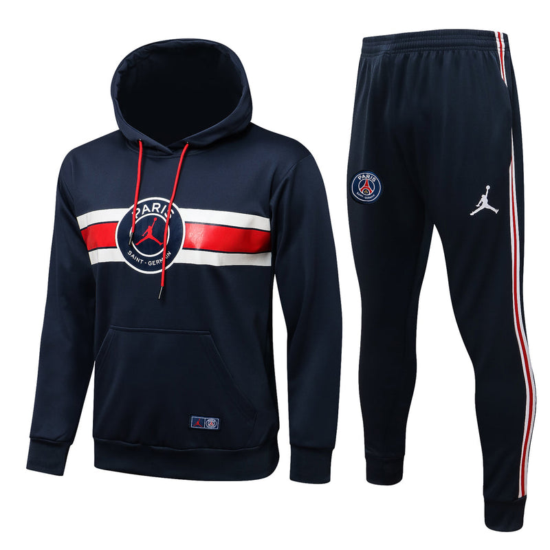 Conjunto PSG 21/22 Azul - Jordan - Com Capuz