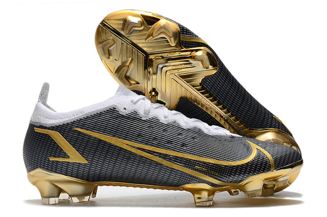 Chuteira Campo Nike Mercurial Vapor 14 Elite FG Black/Gold/White - Low