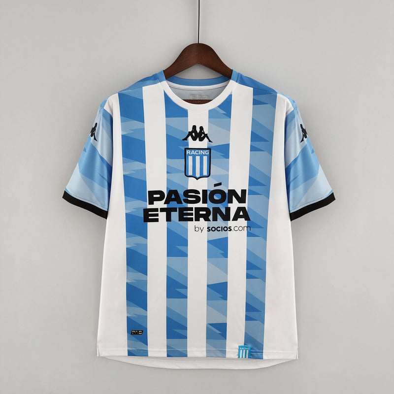 Camisa Racing I 22/23 Kappa - Branco e Azul