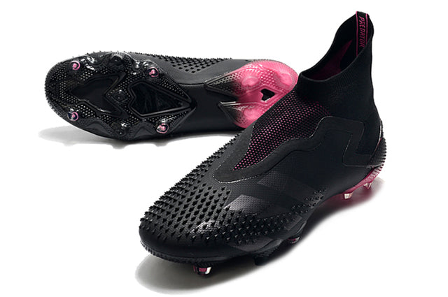 Chuteira Campo Adidas Predator Mutator + FG Black/Pink - Cano Alto