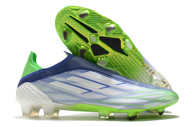 Chuteira Campo Adidas X SpeedFlow FG Verde/Azul