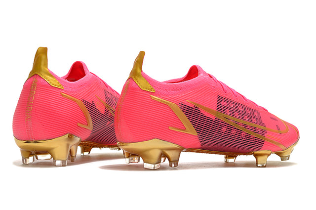 Chuteira Campo Nike Mercurial Vapor 14 Elite FG Rosa/Gold - Low