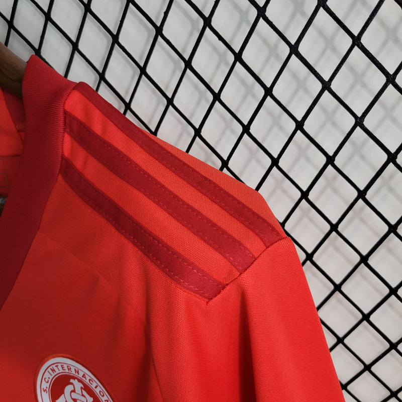 Camisa Feminina Internacional I 23/24 Adidas - Vermelho