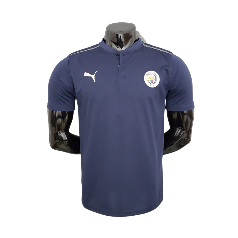 Camisa Polo Manchester City Azul - Masculina