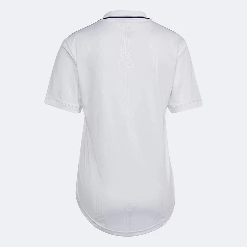 Camisa Feminina Real Madrid I 23/24 Adidas - Branco