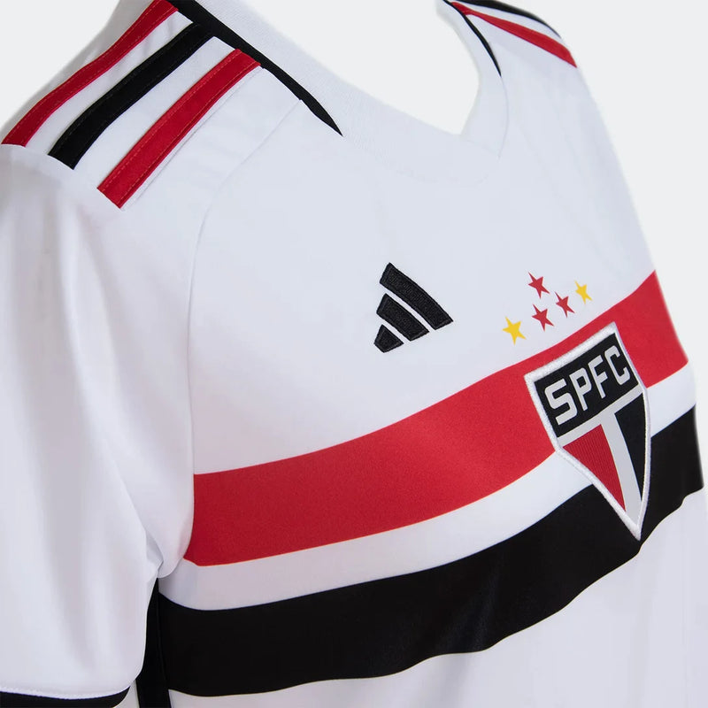 Camisa Feminina São Paulo I 23/24 Adidas - Branco