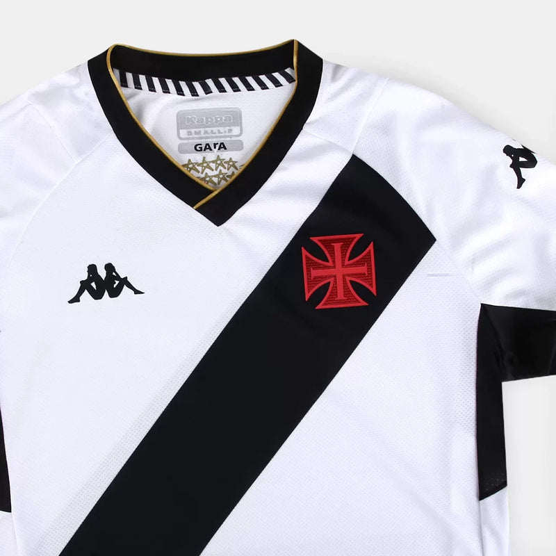 Camisa Vasco Feminino I 23/24 Kappa - Branca com Listra Preta